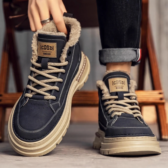 Gefütterte Herren-Stiefel, High-Top, Winter