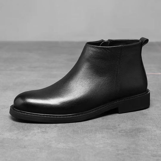 Herren Chelsea-Stiefel, europäischer Stil, rund