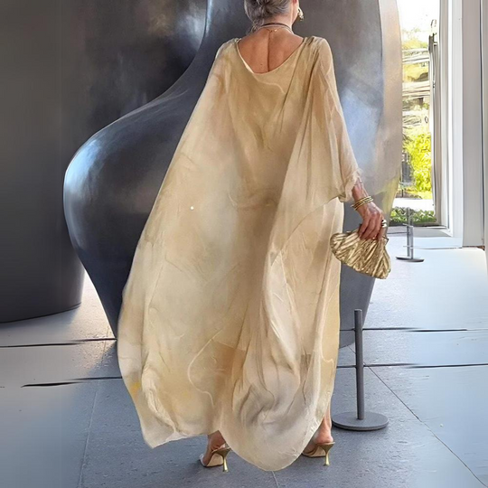 Elegantes Seiden Chiffon Kleid
