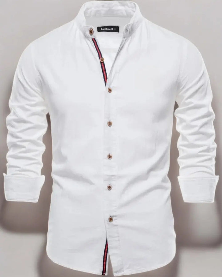 Nord Taschen | Herren Elegantes Leinenhemd