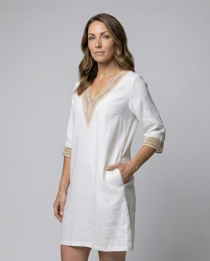 Lässiges Baumwollkleid Damen