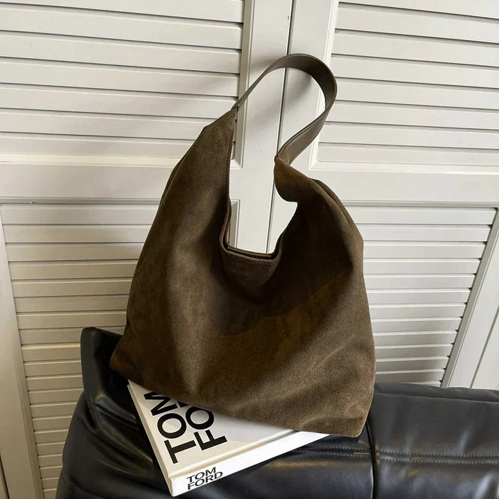 Damen Wildleder Tote Bag Stilvolle Frauentasche