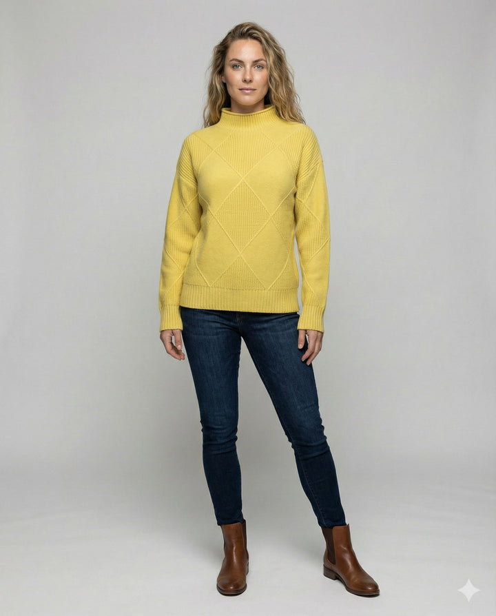 Weicher Kaschmir Rollkragenpullover Damen