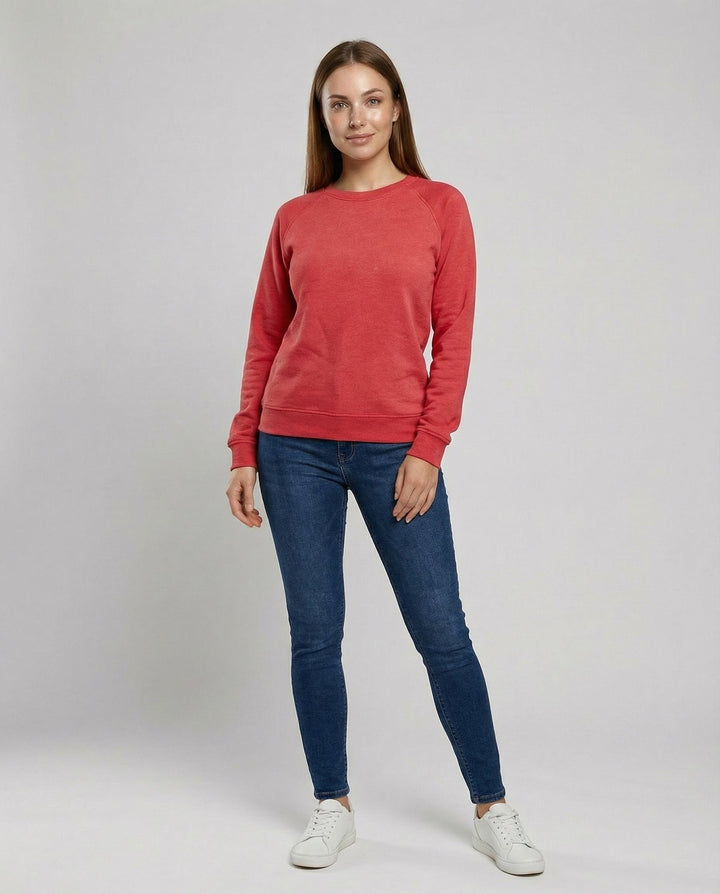 Bequemes Rundhals Sweatshirt Damen