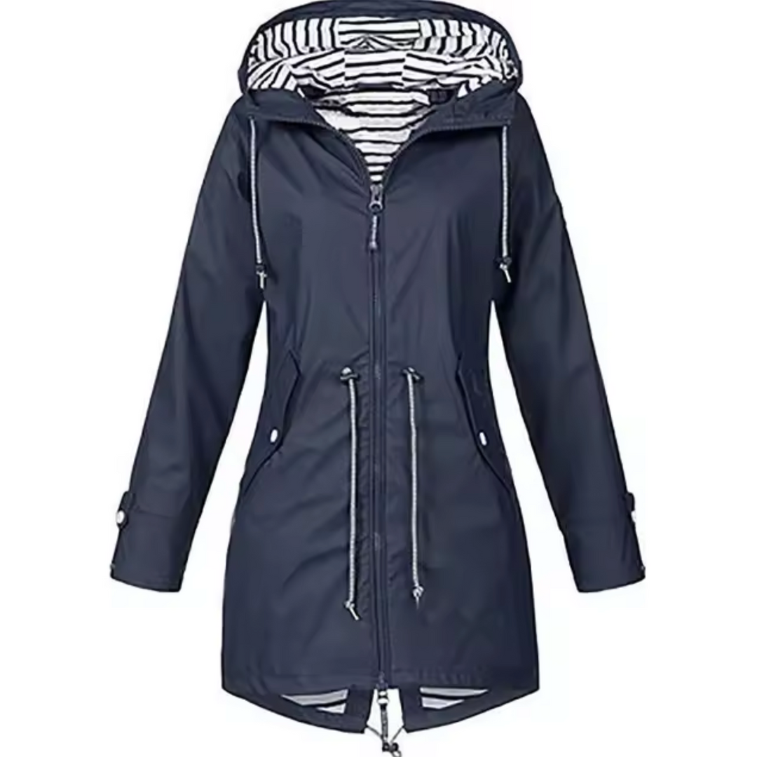 Wasserdichte Jacke mit Kapuze