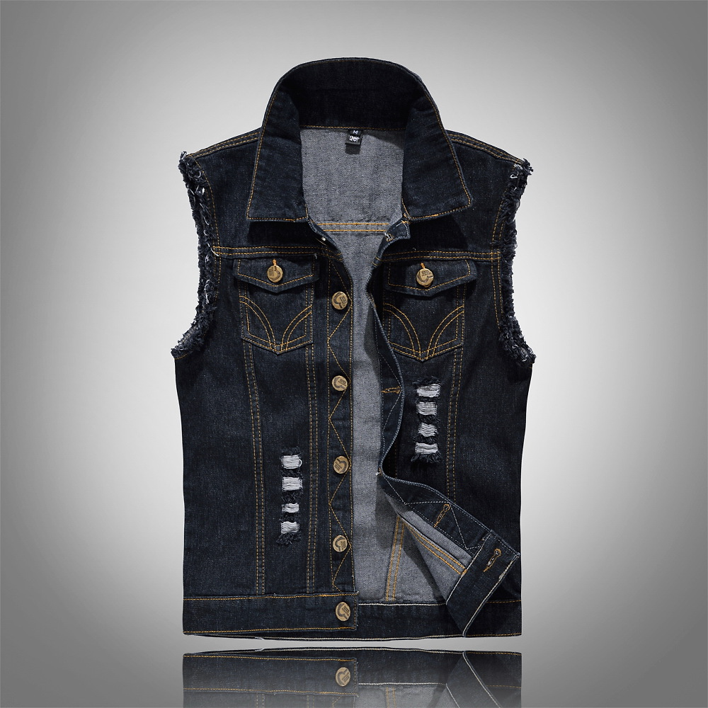 Nord Taschen Stylische Denim Weste für Herren
