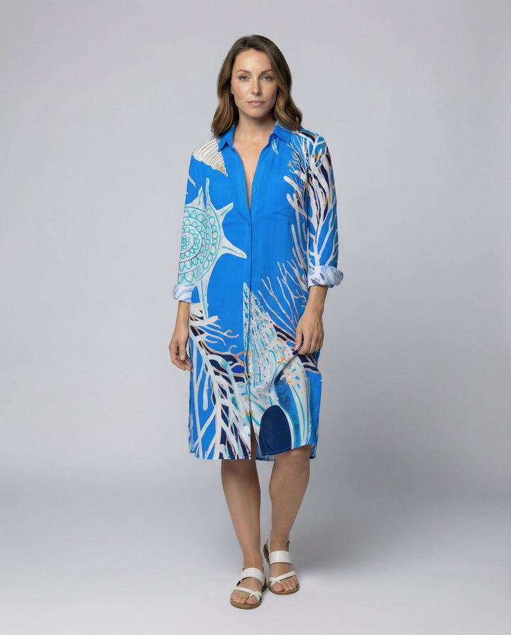 Lange Damen Strandbluse