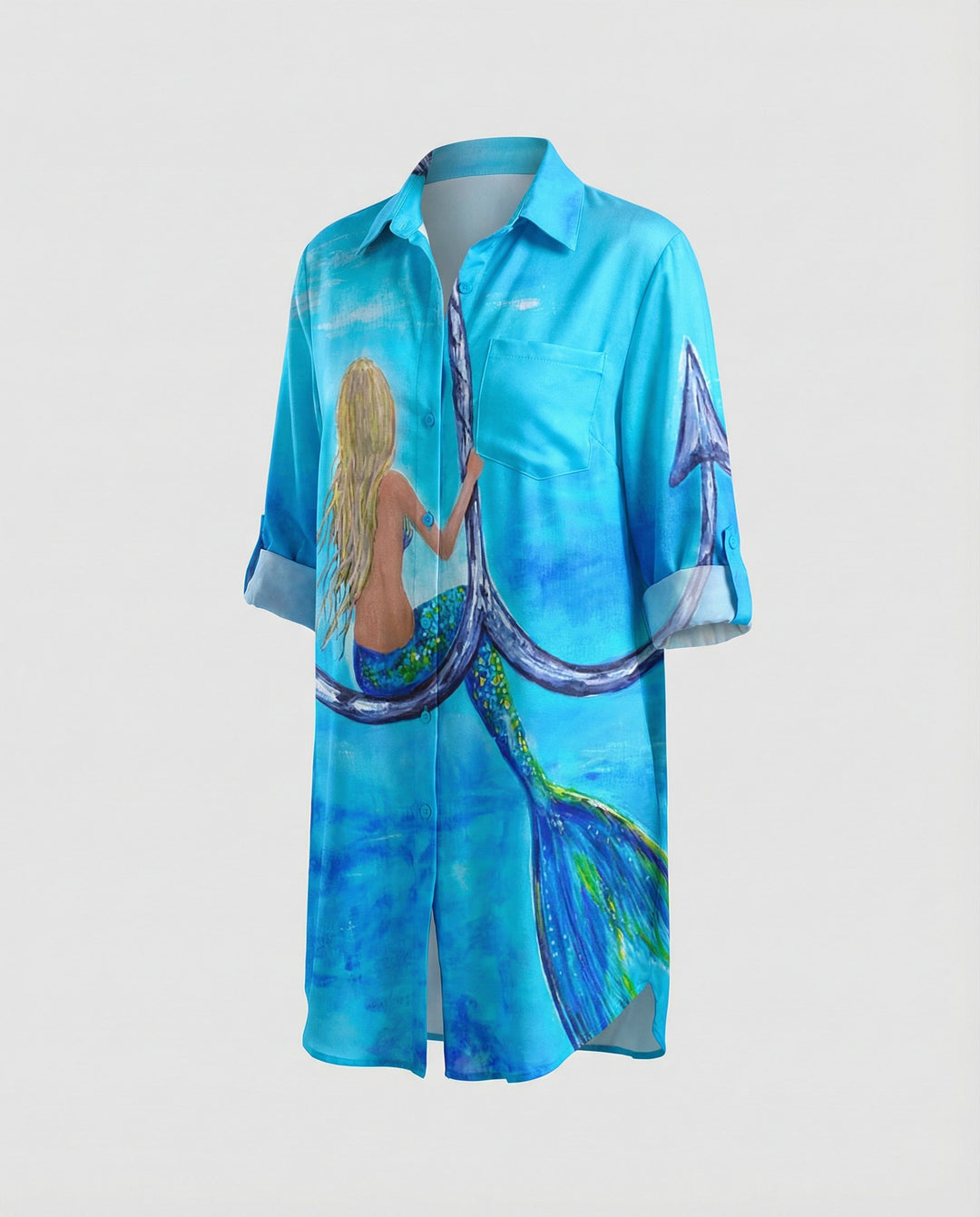 Lange Damen Strandbluse