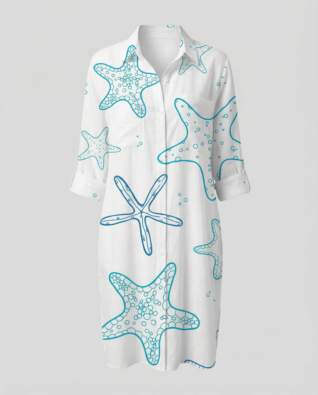 Lange Damen Strandbluse