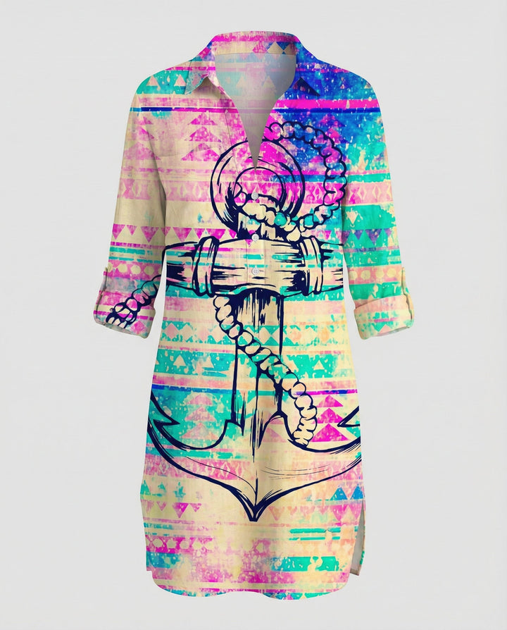 Lange Damen Strandbluse