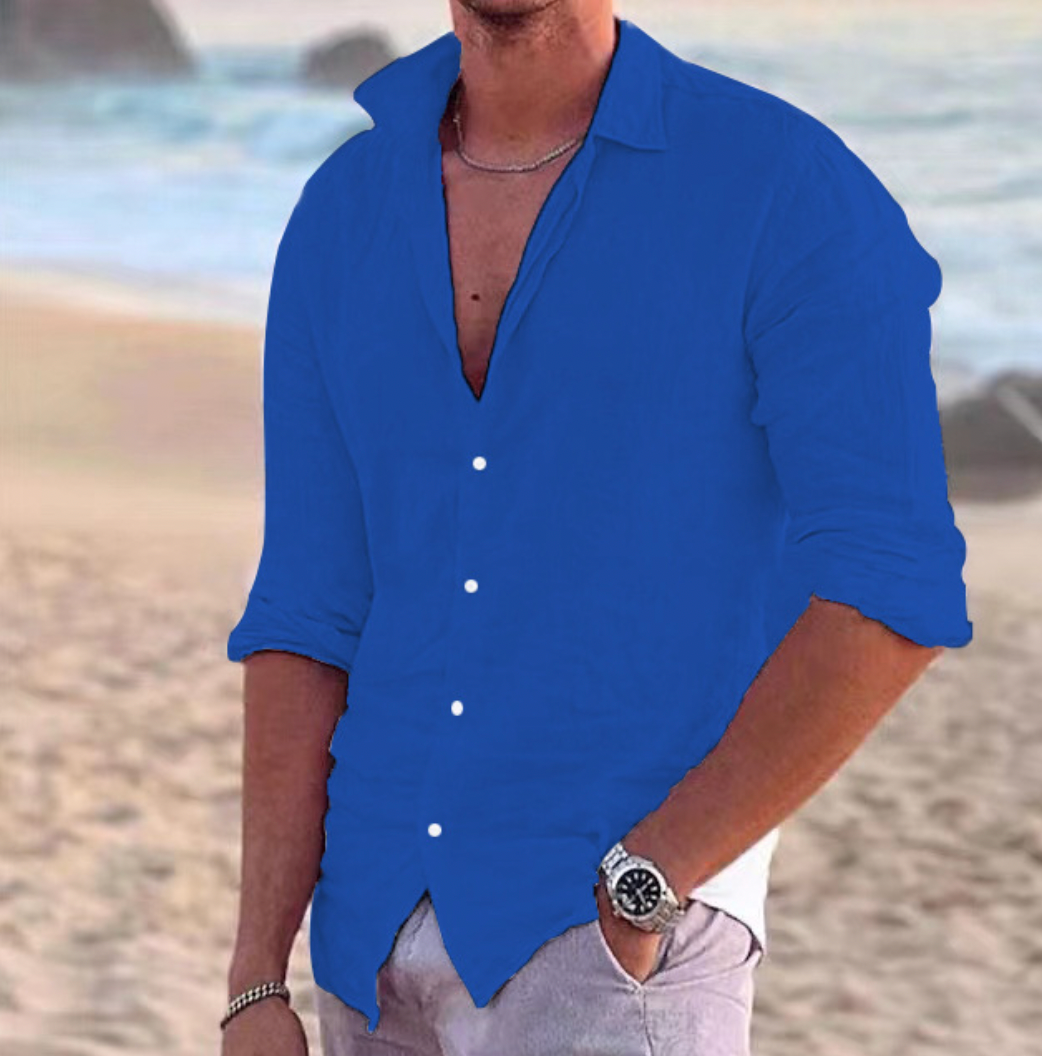 Elegantes Sommerhemd mit Luftigem Leinenstoff