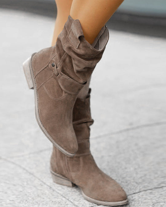 Wild Stiefel mit niedrigem Absatz und Reißverschluss - Arvani