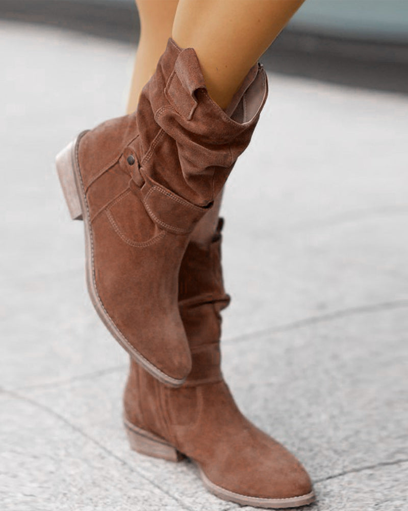 Wild Stiefel mit niedrigem Absatz und Reißverschluss - Arvani