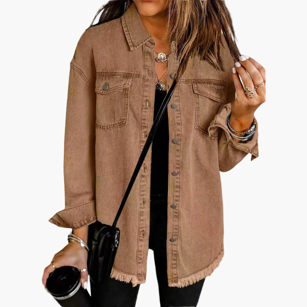 Jeansjacke Im Lässigen Vintage-Stil - Perfekt für Freizeit und Alltag