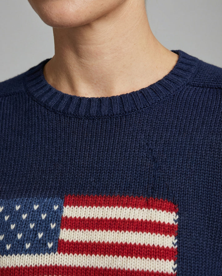 Strickpullover Amerikanische Flagge