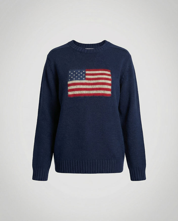 Strickpullover Amerikanische Flagge