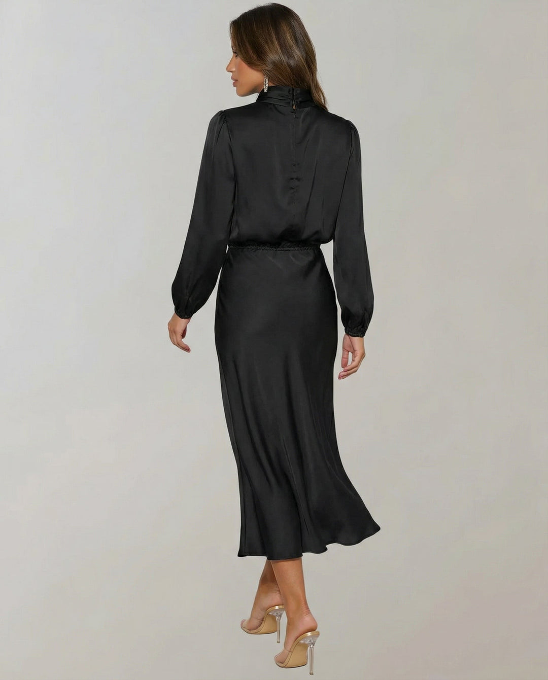 Elegantes Satinkleid Damen