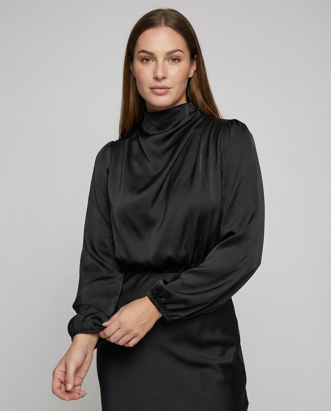Elegantes Satinkleid Damen