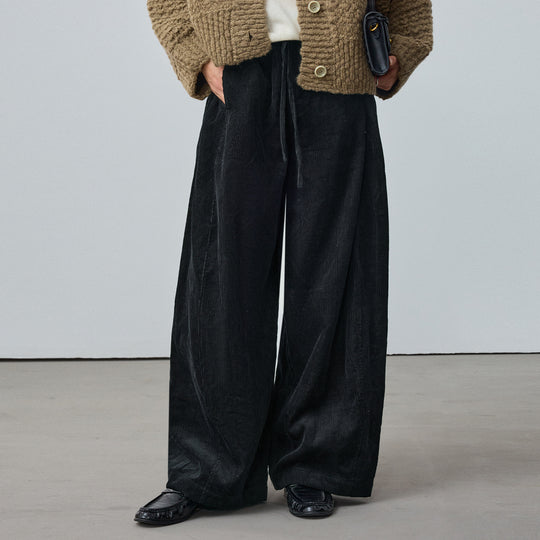 Warme Cordhose aus Ramie-Baumwoll-Mix