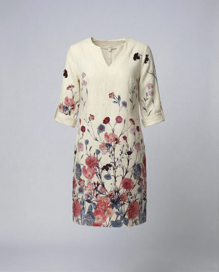 Elegantes Blumenkleid Damen