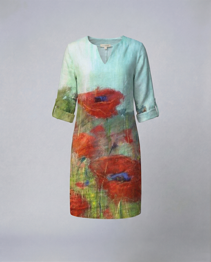 Elegantes Blumenkleid Damen