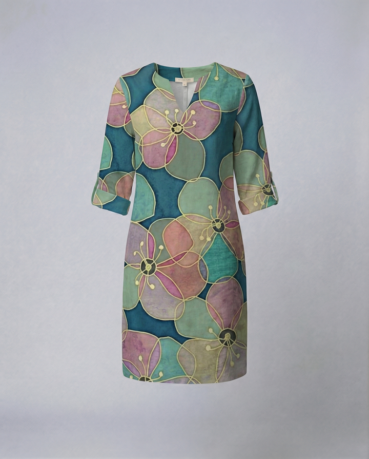 Elegantes Blumenkleid Damen