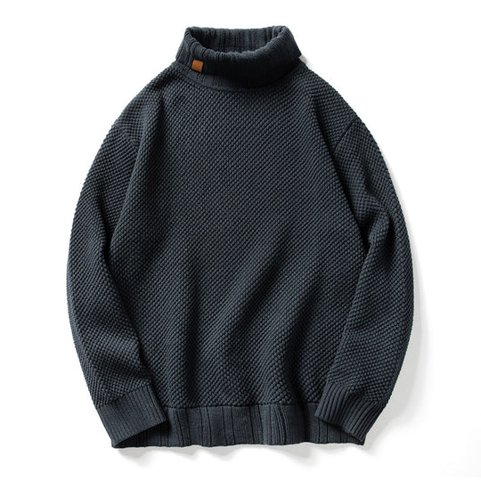 Herren-Strickpullover mit Rollkragen im Retro-Stil