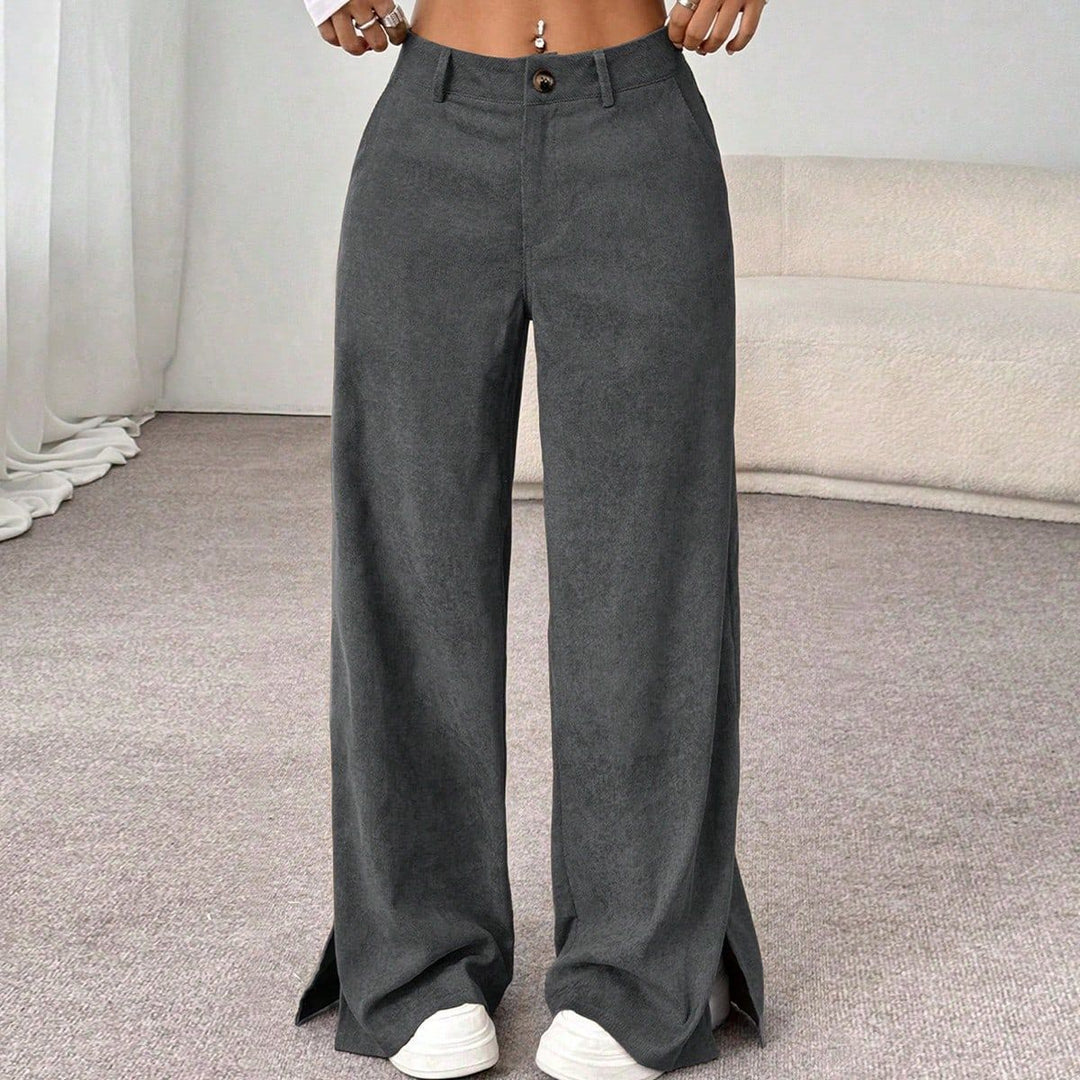 Retro Cord-Hose mit geradem Bein