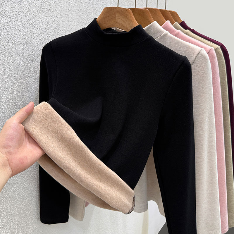 Damen-Rollkragenpullover aus Wollmischgewebe