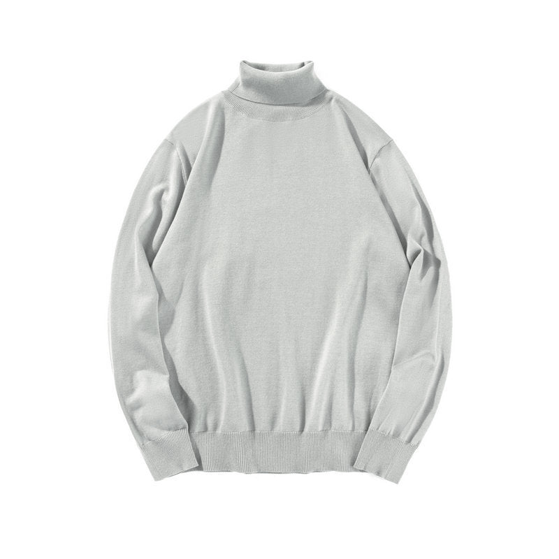 Herren-Wollpullover, Rollkragen, 100% Wolle, dick