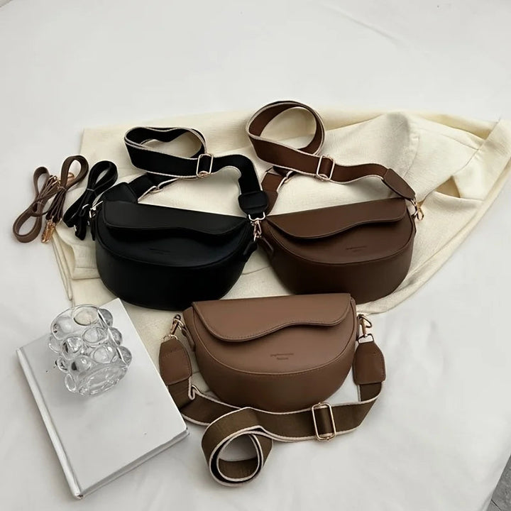 Nord Taschen | Sattel Crossbody Schultertasche, Breiter Riemen
