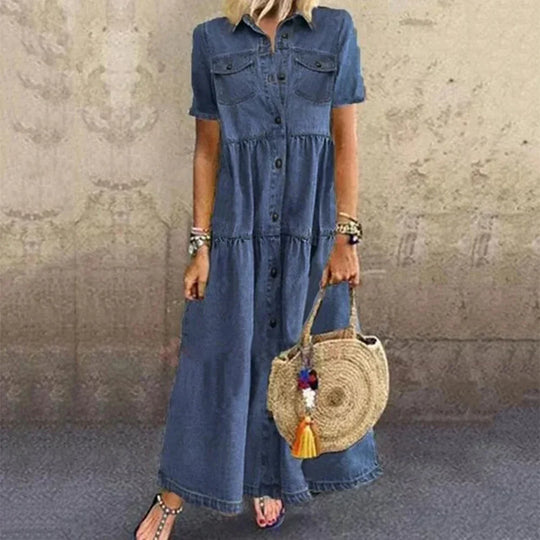Maxi-Jeanskleid