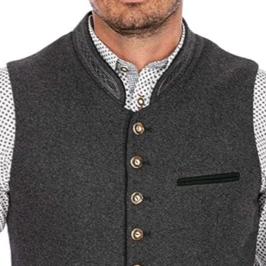 Herren Weste mit Einem Stilvollen Traditionellen Look