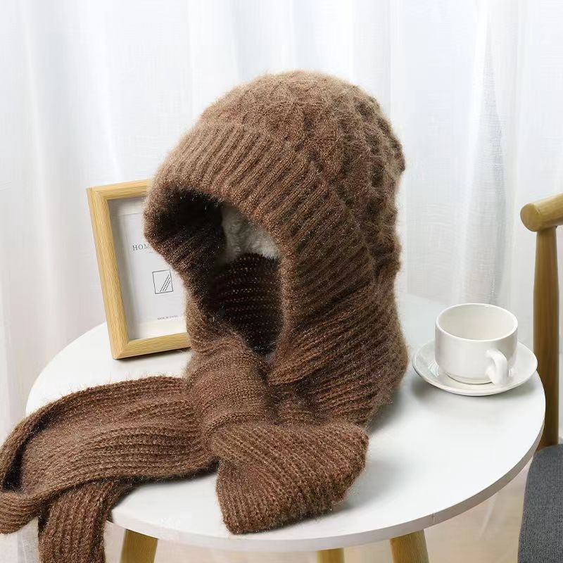 Strickmütze und Schal Set