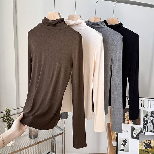 Damen-Unterzieh-Oberteil aus Seide, gefüttert
