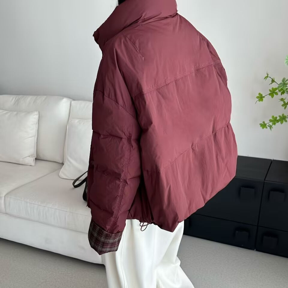 Kurze Damen-Daunenjacke mit hoher Füllmenge