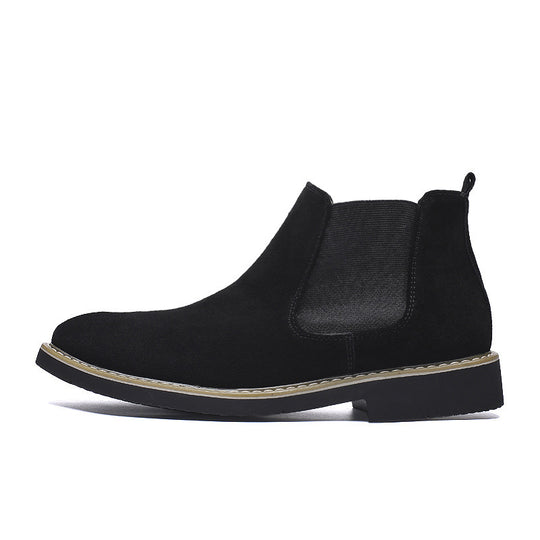 Herren-Chelsea-Stiefel aus Echtleder, gefüttert
