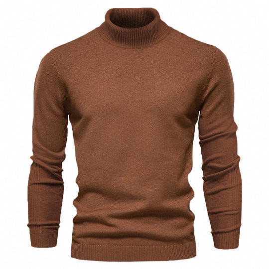 Herren-Rollkragenpullover, schlicht und modern