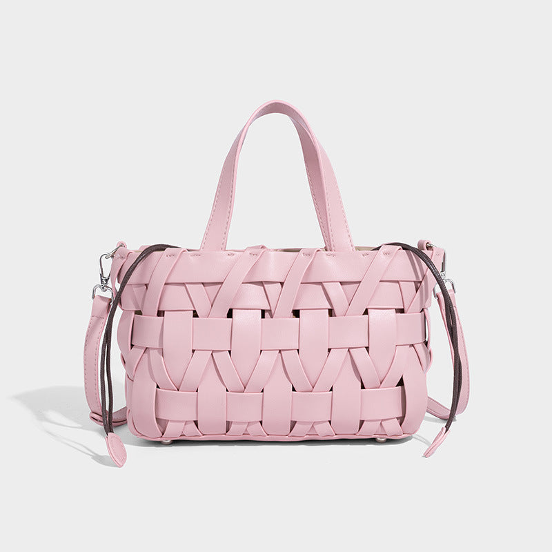 Nord Taschen | Gewebte vegane Leder-Schultertasche, Oberer Griff