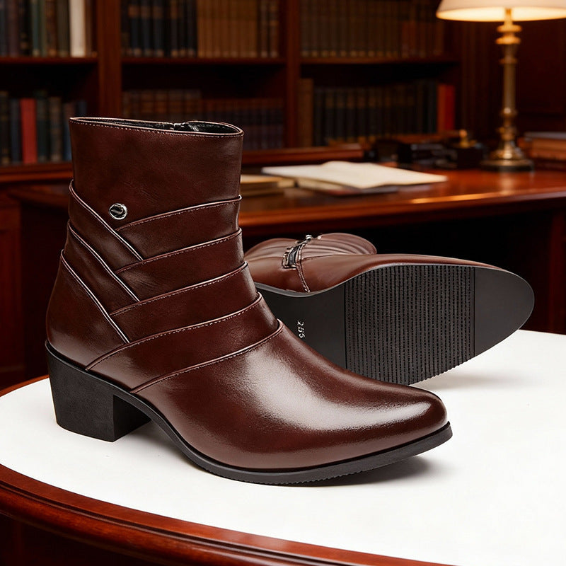 Herren-Chelsea-Stiefel mit dezenter Erhöhung