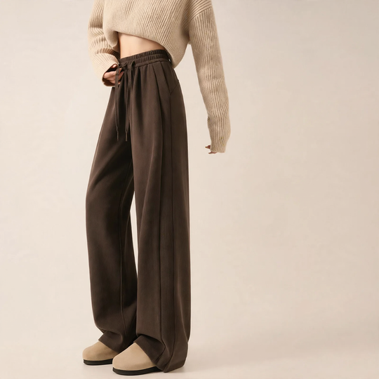Damen-Cordhose, gerade geschnitten, gefüttert, für Herbst/Winter