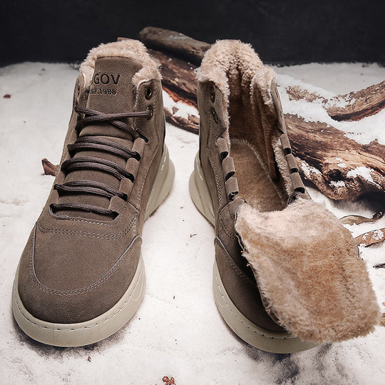 Gefütterte Herren-High-Top-Freizeitschuhe