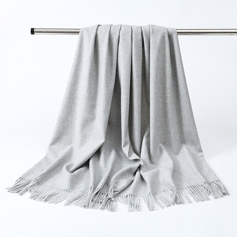 Eleganter Woll-Kaschmir-Schal für Damen und Herren