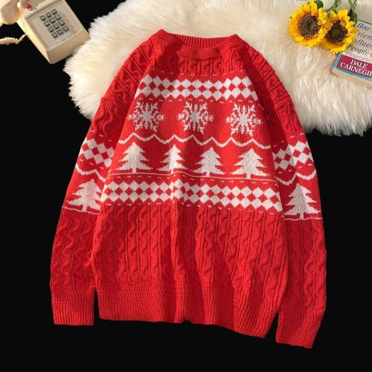 Retro-Strickpullover im amerikanischen Stil