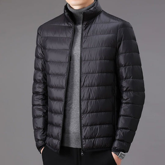Leichte Herren-Steppjacke mit Stehkragen