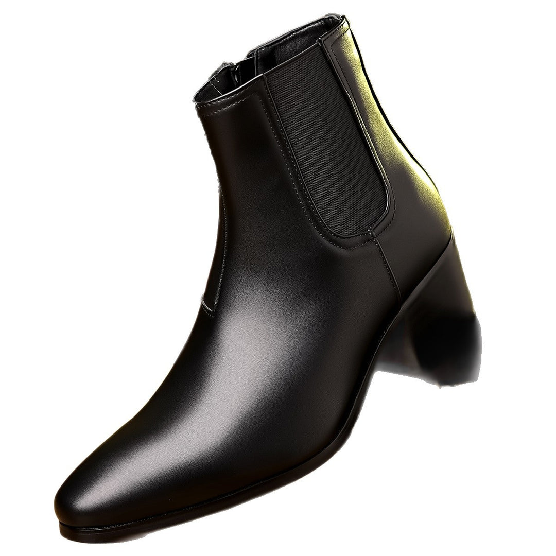 Herren Chelsea-Stiefel, spitz zulaufend, seitlicher Reißverschluss