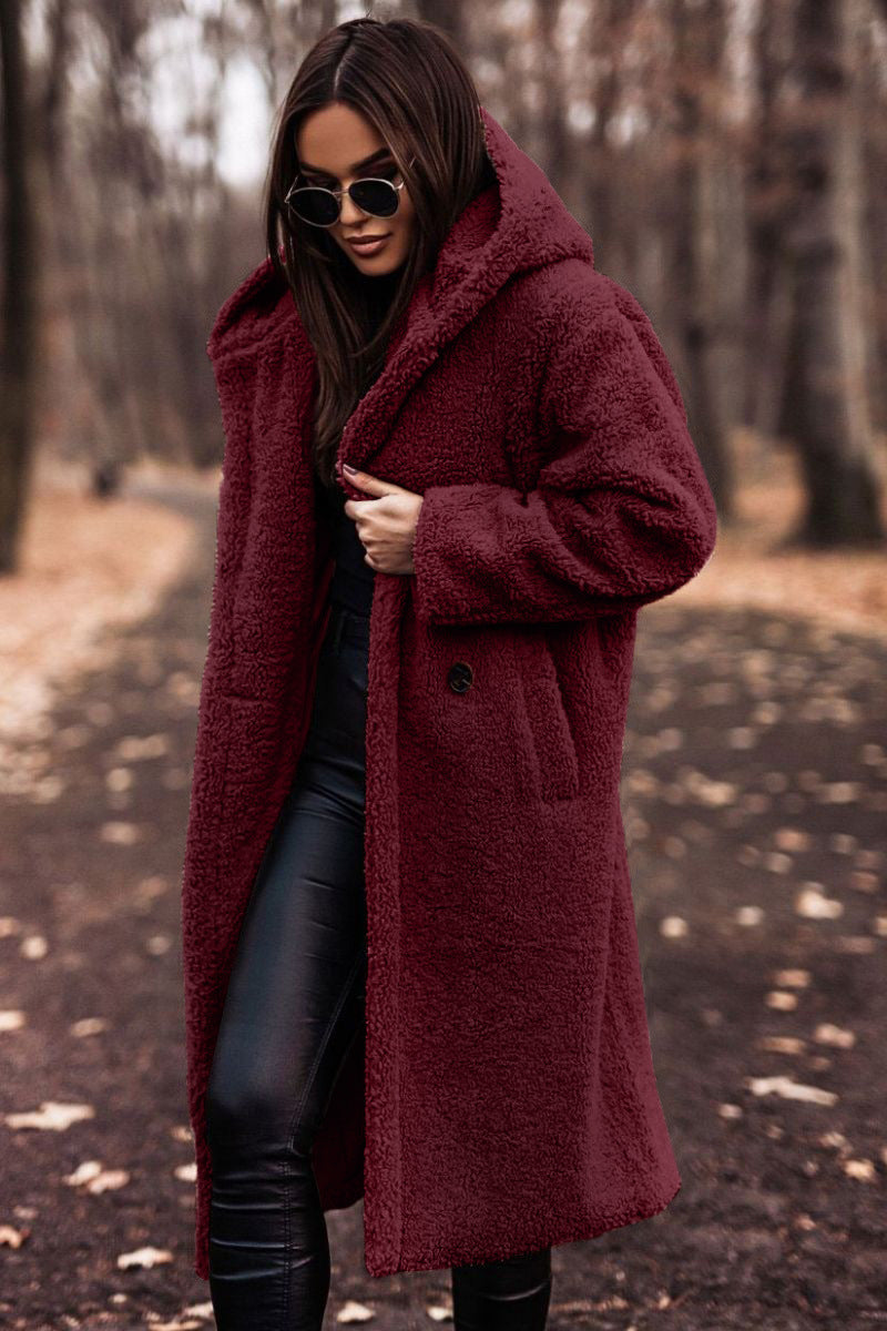 Damen Teddy Fleece Jacke – Winddicht & Warm
