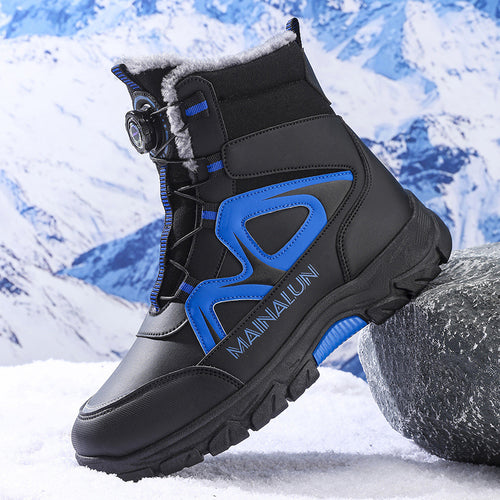Robuste Herren-Winterstiefel mit Warmfutter