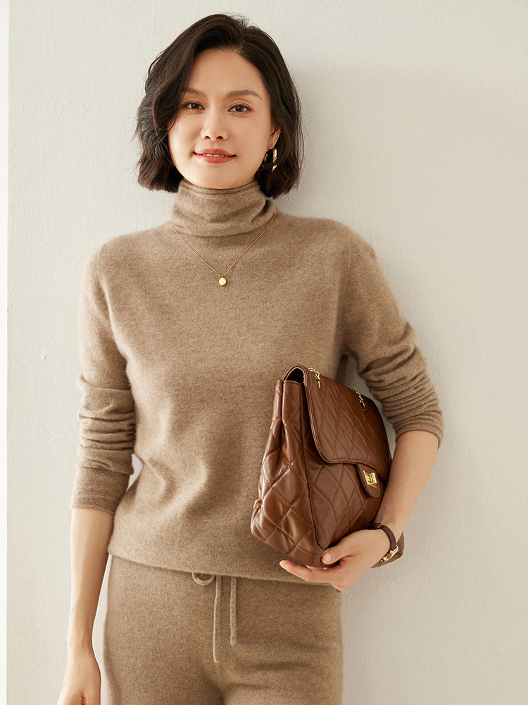 Kaschmir-Pullover mit Rollkragen