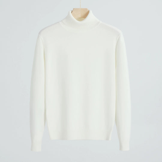 Herren-Strickpullover mit Rollkragen, warm